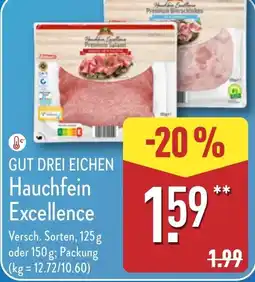 Aldi Nord GUT DREI EICHEN Hauchfein Excellence Angebot