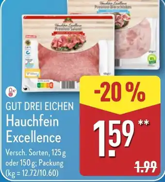 Aldi Nord GUT DREI EICHEN Hauchfein Excellence Angebot