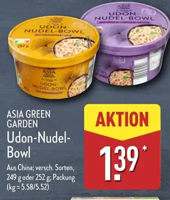 Aldi Nord ASIA GREEN GARDEN Udon-Nudel- Bowl Angebot