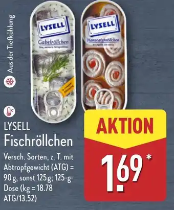 Aldi Nord LYSELL Fischröllchen Angebot