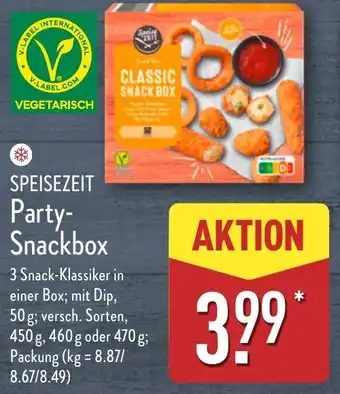 Aldi Nord SPEISEZEIT Party- Snackbox Angebot