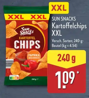 Aldi Nord SUN SNACKS Kartoffelchips XXL Angebot