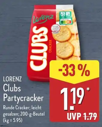 Aldi Nord LORENZ Clubs Partycracker Angebot