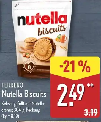 Aldi Nord FERRERO Nutella Biscuits Angebot