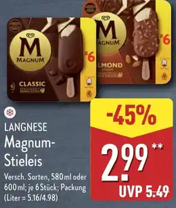 Aldi Nord LANGNESE Cornetto-Eis Angebot