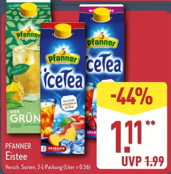 Aldi Nord PFANNER Eistee Angebot