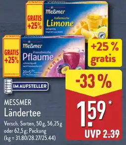 Aldi Nord MESSMER Ländertee Angebot