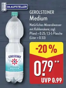 Aldi Nord GEROLSTEINER Medium Angebot