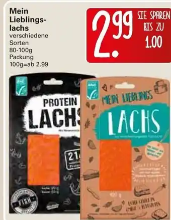 WEZ Mein Lieblingslachs 80-100g Angebot