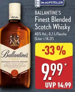 Aldi Nord BALLANTINE'S Finest Blended Scotch Whisky Angebot