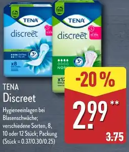 Aldi Nord TENA discreet Angebot