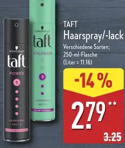 Aldi Nord TAFT Haarspray/-lack Angebot