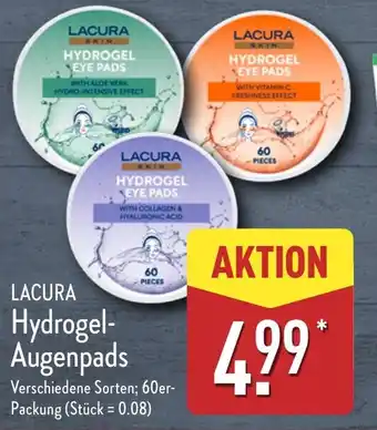 Aldi Nord LACURA Hydrogel-Augenpads Angebot