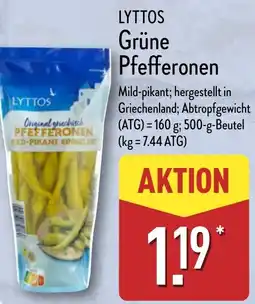 Aldi Nord LYTTOS Grüne Pfefferonen Angebot