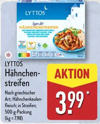 Aldi Nord LYTTOS Hähnchen- streifen Angebot