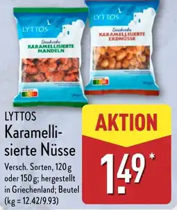 Aldi Nord LYTTOS Karamelli- sierte Nüsse Angebot