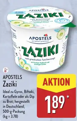 Aldi Nord APOSTELS Zaziki Angebot