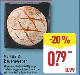 Aldi Nord MEIN BESTES Bauernvesper Angebot