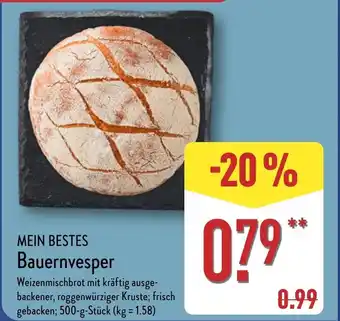 Aldi Nord MEIN BESTES Bauernvesper Angebot