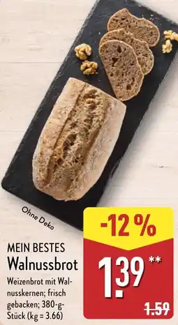 Aldi Nord MEIN BESTES Walnussbrot Angebot