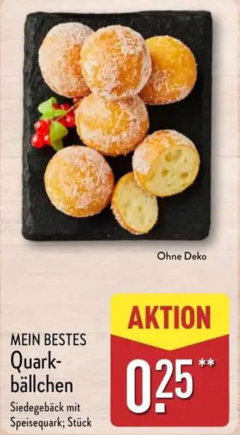 Aldi Nord MEIN BESTES Quark- bällchen Angebot