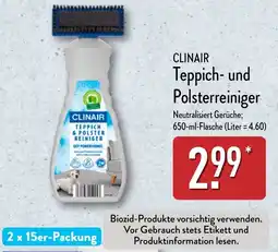 Aldi Nord CLINAIR Teppich- und Polsterreiniger Angebot