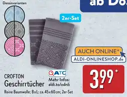 Aldi Nord CROFTON Geschirrtücher Angebot