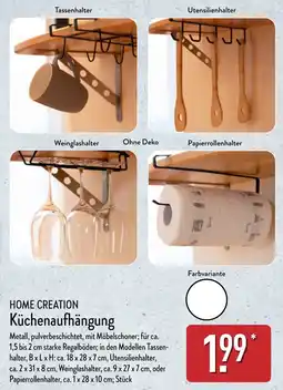 Aldi Nord HOME CREATION Küchenaufhängung Angebot