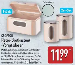 Aldi Nord CROFTON Retro-Brotkasten/ -Vorratsdosen Angebot