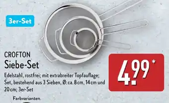 Aldi Nord CROFTON Siebe-Set Angebot