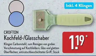 Aldi Nord CROFTON Kochfeld-/Glasschaber Angebot