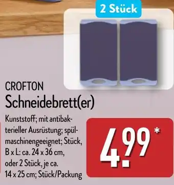 Aldi Nord CROFTON Schneidebrett(er) Angebot