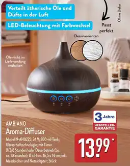 Aldi Nord AMBIANO Aroma-Diffuser Angebot