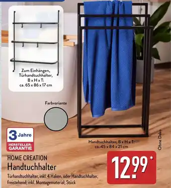 Aldi Nord HOME CREATION Handtuchhalter Angebot