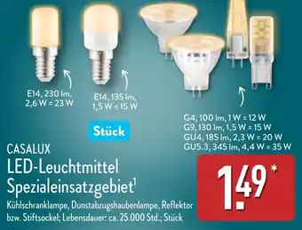 Aldi Nord CASALUX LED-Leuchtmittel Spezialeinsatzgebiet¹ Angebot