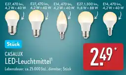 Aldi Nord CASALUX LED-Leuchtmittel Angebot