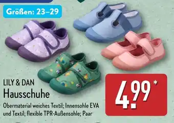 Aldi Nord LILY & DAN Hausschuhe Angebot