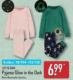 Aldi Nord LILY & DAN Pyjama Glow in the Dark Angebot