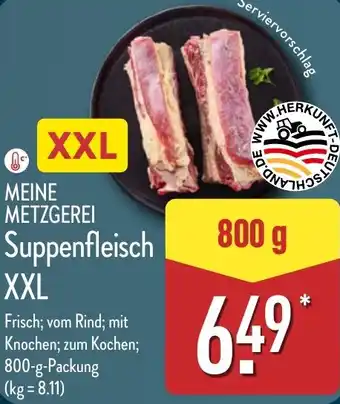 Aldi Nord MEINE METZGEREI Suppenfleisch XXL Angebot