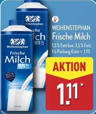 Aldi Nord Weihenstephan Frische Milch Angebot