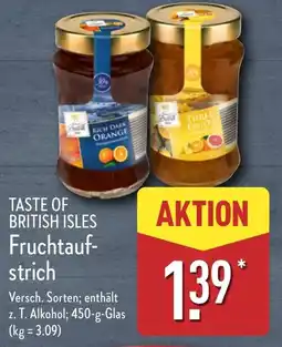 Aldi Nord TASTE OF BRITISH ISLES Fruchtauf- strich Angebot