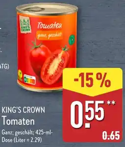 Aldi Nord KING'S CROWN Tomaten Angebot