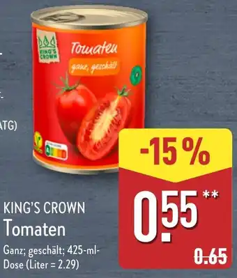 Aldi Nord KING'S CROWN Tomaten Angebot