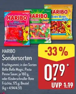 Aldi Nord HARIBO Sondersorten Angebot