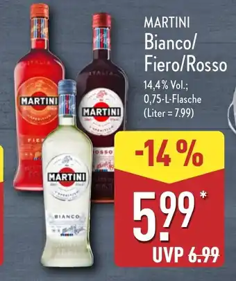 Aldi Nord MARTINI Bianco/ Fiero/Rosso Angebot