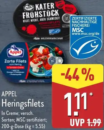 Aldi Nord APPEL Heringsfilets Angebot