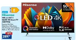 Aldi Nord Hisense 108-cm-(43"-) QLED-4K-Smart-TV Angebot