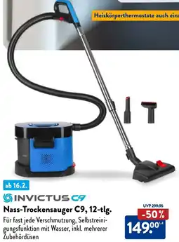 Aldi Nord INVICTUS CA Nass-Trockensauger C9, 12-tlg. Angebot