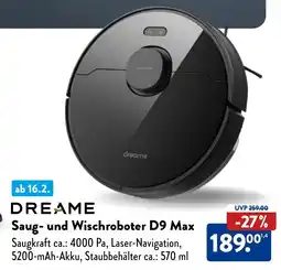 Aldi Nord DREAME Saug- und Wischroboter D9 Max Angebot