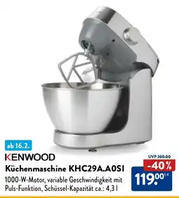 Aldi Nord KENWOOD Küchenmaschine KHC29A.AOSI Angebot